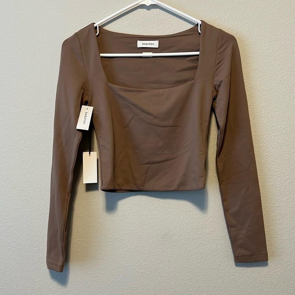 Aritzia Babaton Square Neck crop top